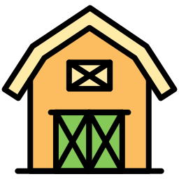 Barn house icon