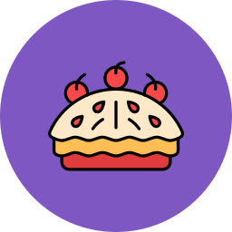 torta di ciliegie icona