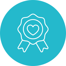 Ribbon badge icon