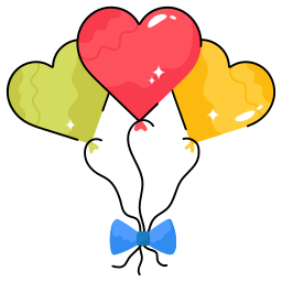 Сердце воздушный шар иконка