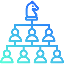 struttura organizzativa icona