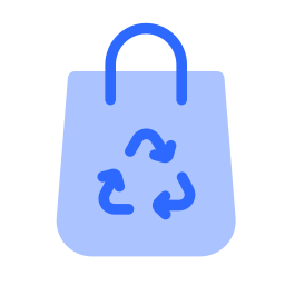 wiederverwertbare tasche icon