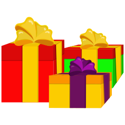 Wrapped presents icon