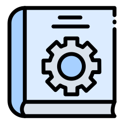 Gear book icon