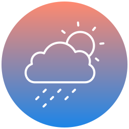 regnerischen tag icon