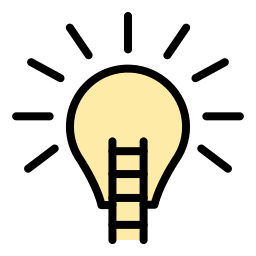 Ladder of success icon