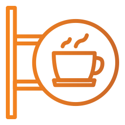 커피숍 간판 icon