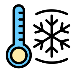 temperatura fría icono