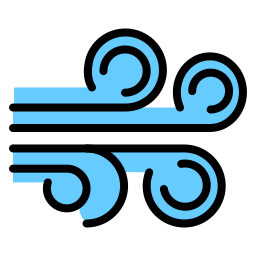Wind blow icon