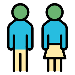 hombre y mujer icono