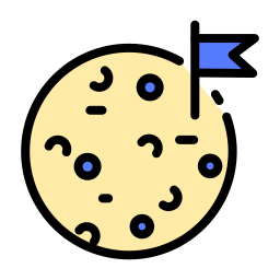 atterraggio sulla luna icona