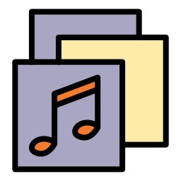 muziek bestanden icoon