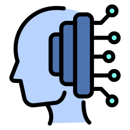 cerveau ai Icône