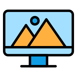 Monitor display icon