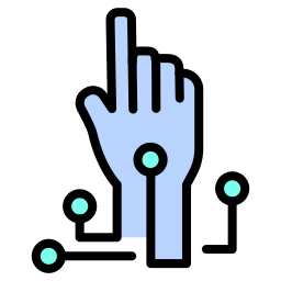 control de dedos icono