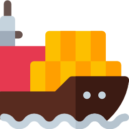 Cargo ship icon