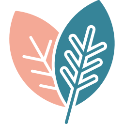 Tropical leaves icon