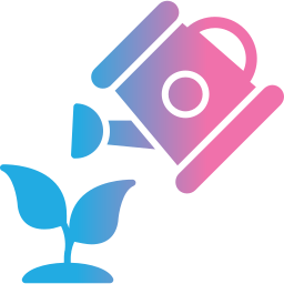 Watering plant icon