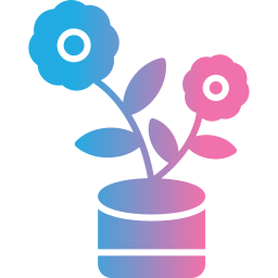 Flower pot icon