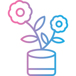 Flower pot icon