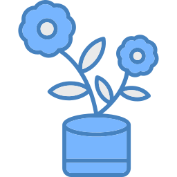 Flower pot icon