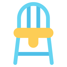 sedia per bambini icona