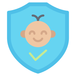 Baby safety icon