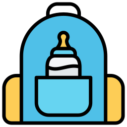 Baby bag icon