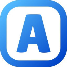 Letter a icon