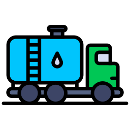 benzine vrachtwagen icoon