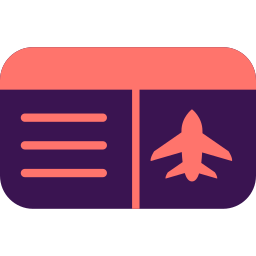 Plane ticket icon