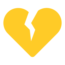 Broken heart icon