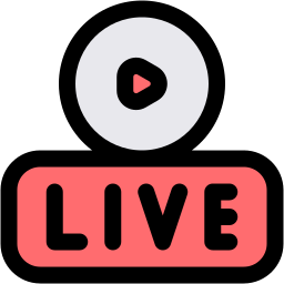 Live streaming icon