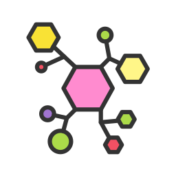 estructura molecular icono