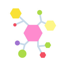 Molecular structure icon