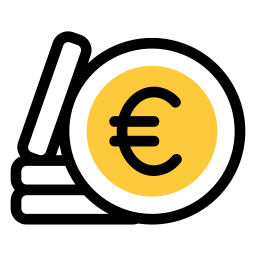 Euro coin icon