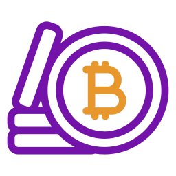 bitcoin criptográfico icono