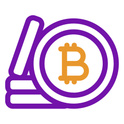 Crypto bitcoin icon