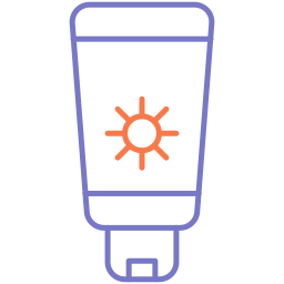 pantalla solar icono