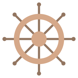Boat steering icon