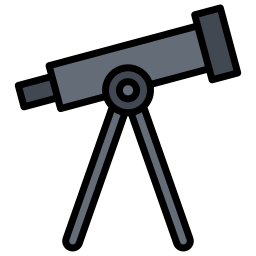 télescope Icône