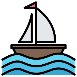 Sailing boat icon