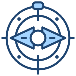 Azimuth compass icon