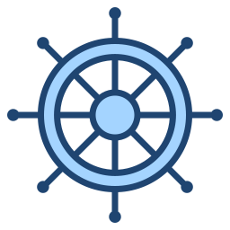 Boat steering icon