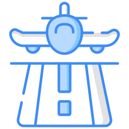 Plane arrival icon