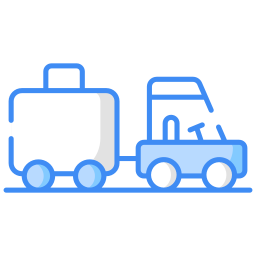 Baggage cart icon