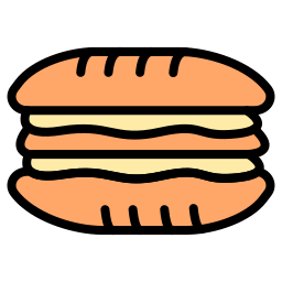 sándwich icono