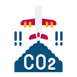 la contaminación del aire icono