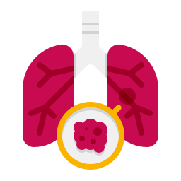 cáncer de pulmón icono