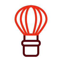 Hot air ballon icon